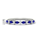 Load image into Gallery viewer, delicate-sapphire-marquise-and-round-stack-wedding-band-in-white-gold-FD11310BGSABLANGLE3-NL-WG.jpg
