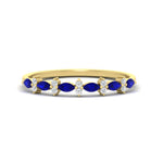 Load image into Gallery viewer, delicate-sapphire-marquise-and-round-stack-wedding-band-in-yellow-gold-FD11310BGSABLANGLE3-NL-YG.jpg
