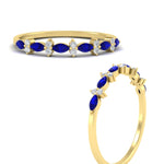 Load image into Gallery viewer, delicate-sapphire-marquise-and-round-stack-wedding-band-in-yellow-gold-FD11310BGSABLANGLE3-NL-YG.jpg
