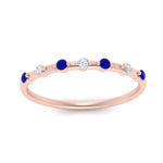 Load image into Gallery viewer, delicate-sapphire-stacking-band-in-rose-gold-FD9811BGSABL-NL-RG.jpg
