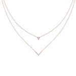 Load image into Gallery viewer, delicate-stacking-diamond-necklace-in-FDPD9941ANGLE1-NL-RG