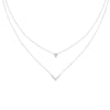 Load image into Gallery viewer, Delicate+Stacking+Diamond+Necklace+In++White+Gold-FDPD9941-2