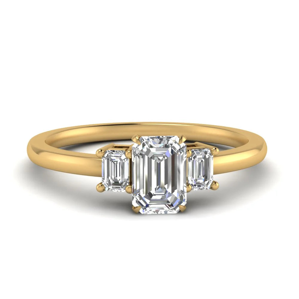 7. Three-Stone Rings