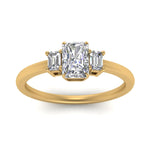 Load image into Gallery viewer, Radiant Cut Delicate Three Stone Ring
