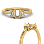 Load image into Gallery viewer, delicate-three-stone-semi-mount-diamond-ring-in-yellow-gold-FD9299SMRANGLE3-NL-YG
