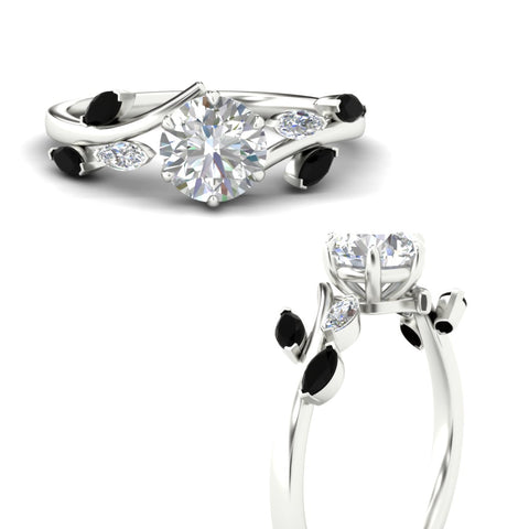Delicate Vine Engagement Ring