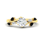 Load image into Gallery viewer, delicate-vine-round-cut-black-diamond-engagement-ring-in-yellow-gold-fdens11510rorgblack-nl-yg?v=1757504237
