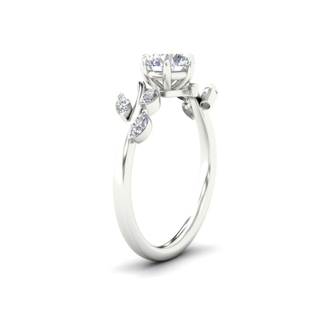 Delicate Vine Engagement Ring