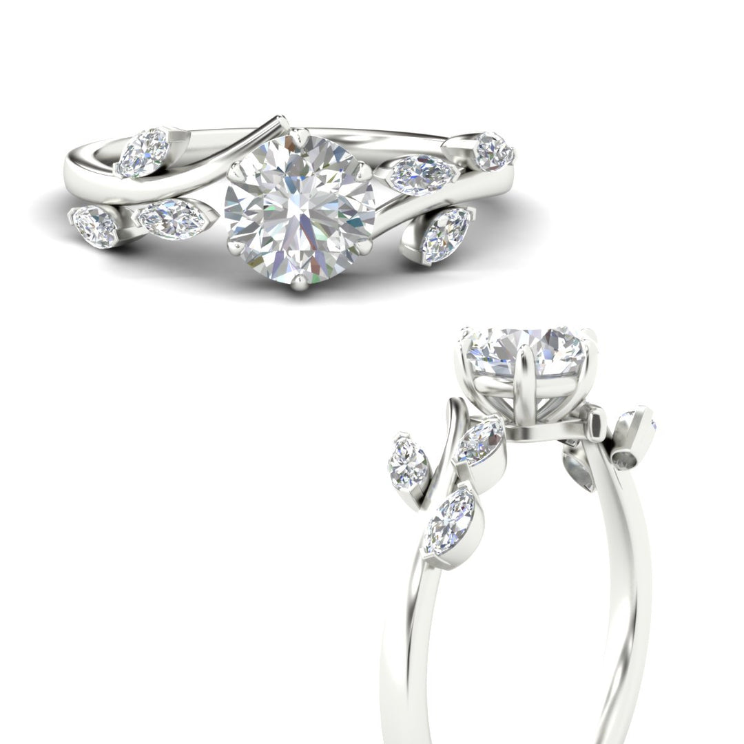 Delicate Vine Engagement Ring