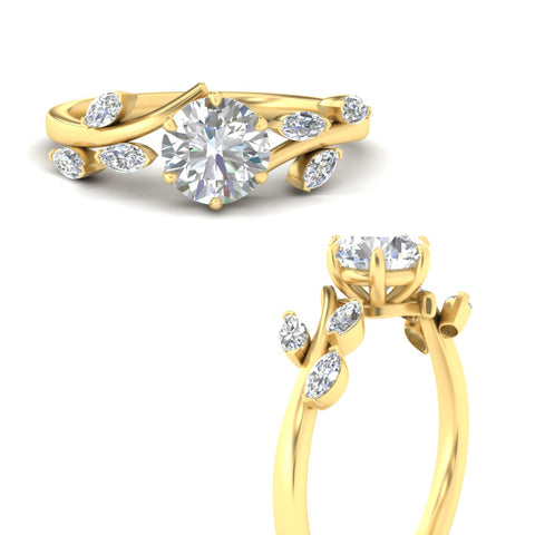 Delicate Vine Engagement Ring
