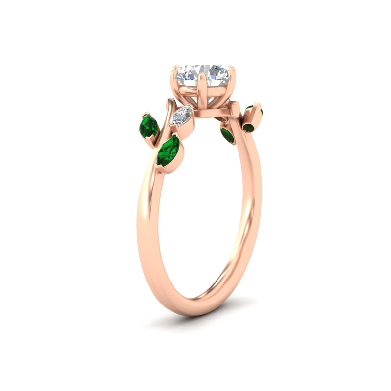 Delicate Vine Engagement Ring