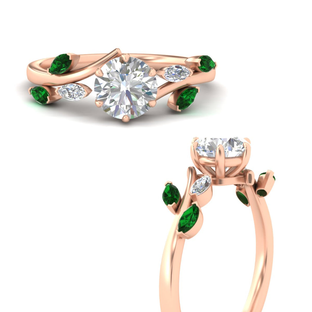 Delicate Vine Engagement Ring