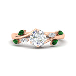 Load image into Gallery viewer, delicate-vine-round-cut-emerald-engagement-ring-in-rose-gold-fdens11510rorgemgr-nl-rg?v=1758686964
