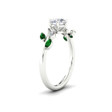 Delicate Vine Engagement Ring