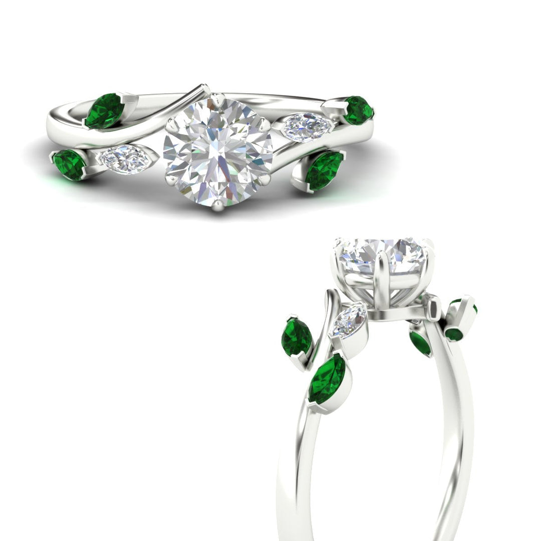 delicate-vine-round-cut-emerald-engagement-ring-in-white-gold-fd11510rgemgerangle3-nl-wg?v=1758686964