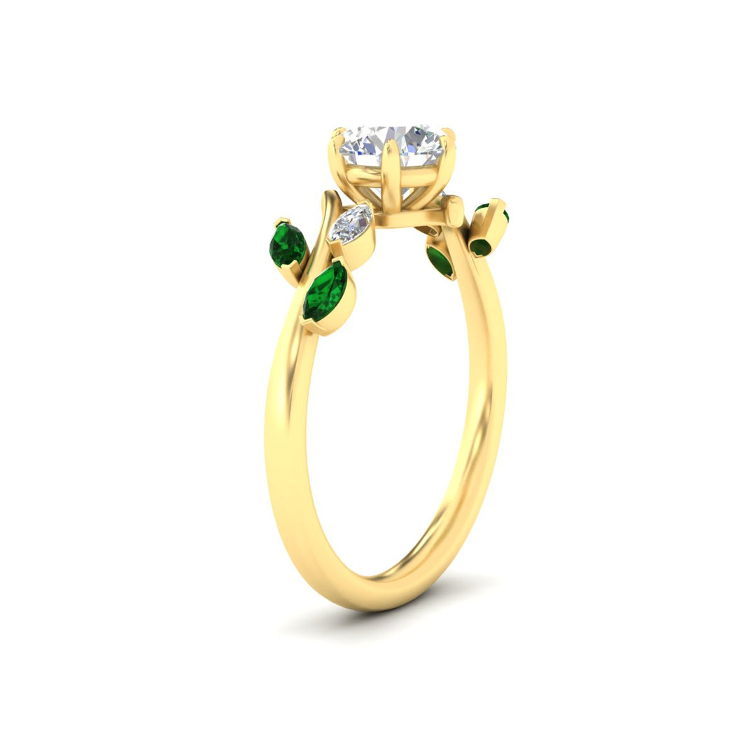 Delicate Vine Engagement Ring