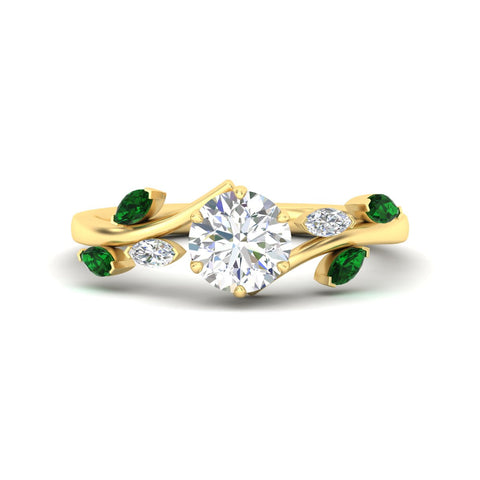 delicate-vine-round-cut-emerald-engagement-ring-in-yellow-gold-fdens11510rorgemgr-nl-yg?v=1758686964
