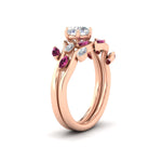 Load image into Gallery viewer, delicate-vine-round-cut-black-diamond-bridal-ring-set-in-rose-gold-fdens11510rogblackangle5-nl-rg_23bf4d31-7d47-491e-8c86-c18d9cd5e7b9?v=1757568220
