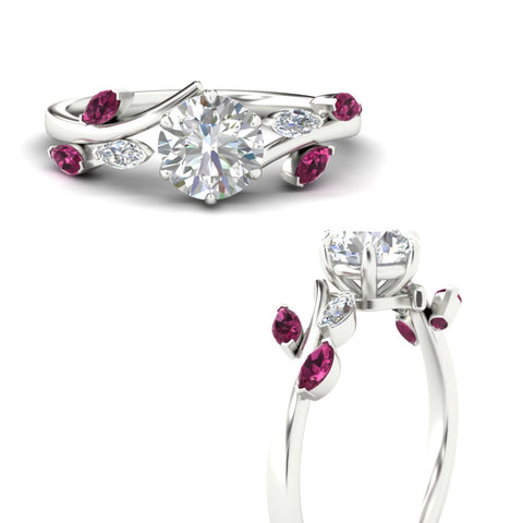 Delicate Vine Engagement Ring