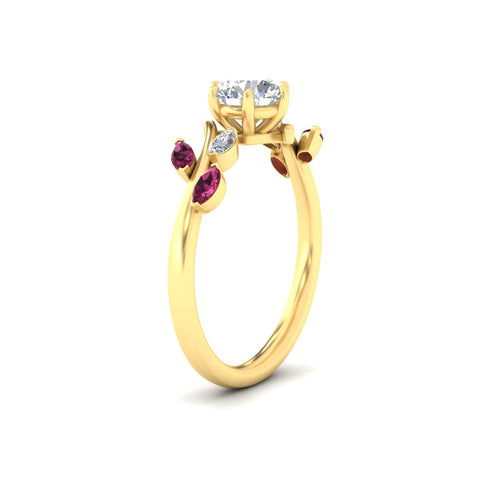 Delicate Vine Engagement Ring