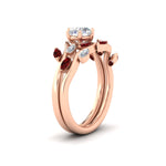 Load image into Gallery viewer, Delicate Vine Round Cut Bridal Set
