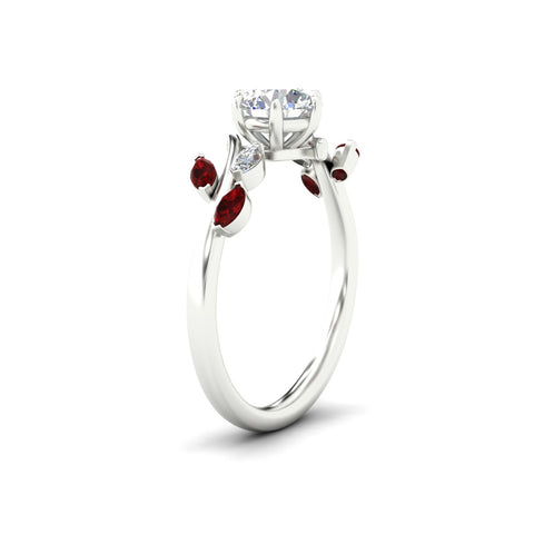 Delicate Vine Engagement Ring