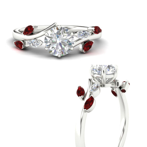 Delicate Vine Engagement Ring