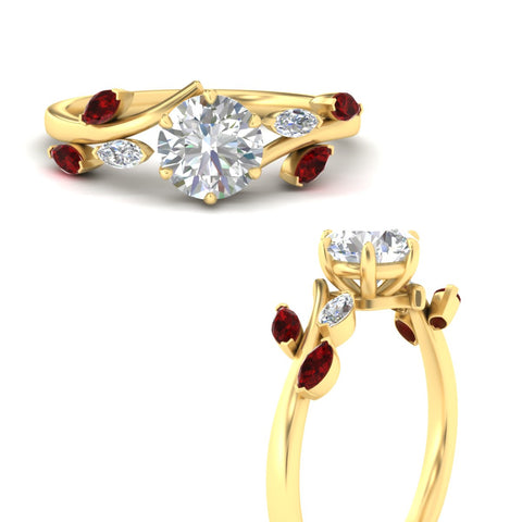 Delicate Vine Engagement Ring