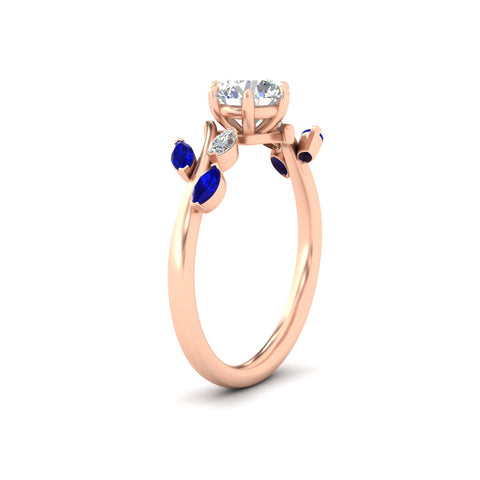 Delicate Vine Engagement Ring