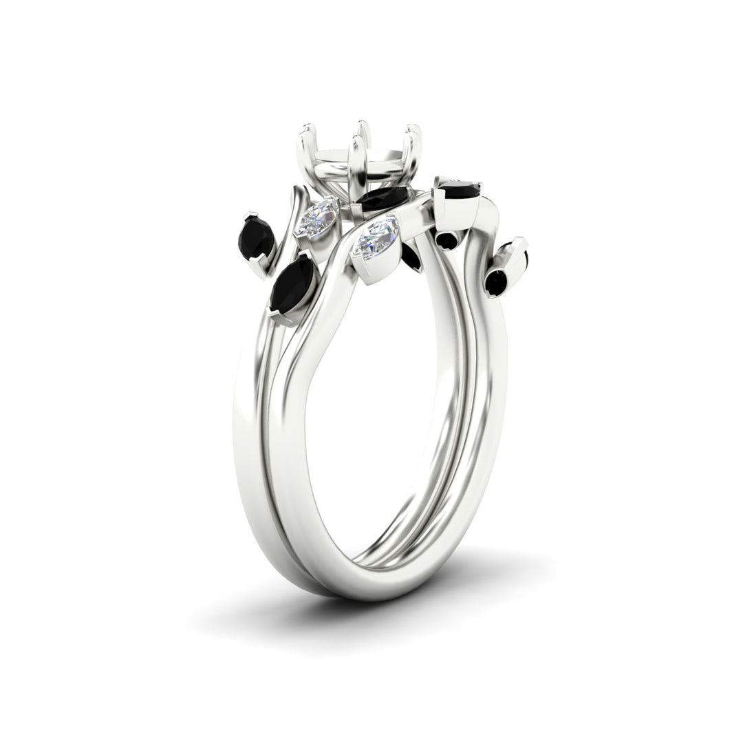 Delicate Vine Semi Mount Bridal Set