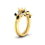 Load image into Gallery viewer, Delicate Vine Semi Mount Bridal Set
