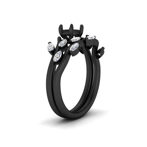 Delicate Vine Semi Mount Bridal Set