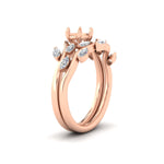 Load image into Gallery viewer, Delicate Vine Semi Mount Bridal Set
