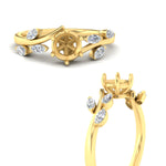 Load image into Gallery viewer, Delicate Vine Semi Mount Engagement Ring
