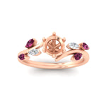 Load image into Gallery viewer, Delicate Vine Semi Mount Engagement Ring
