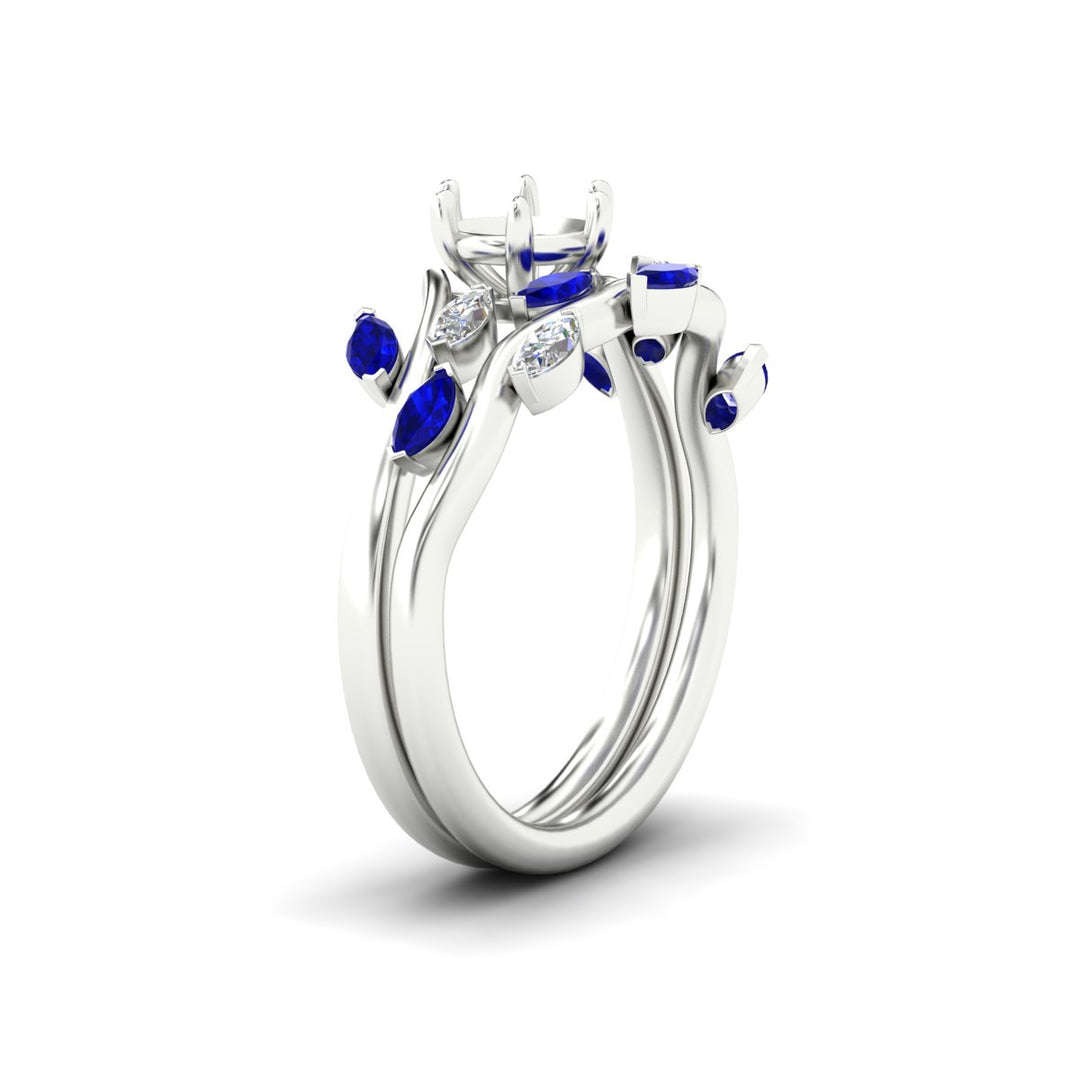 Delicate Vine Semi Mount Bridal Set