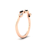 Load image into Gallery viewer, delicate-vine-wedding-black-diamond-band-in-rose-gold-fdens11510bgblackangle2-nl-rg?v=1757570932
