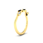 Load image into Gallery viewer, delicate-vine-wedding-black-diamond-band-in-yellow-gold-fdens11510bgblackangle2-nl-yg?v=1757570932
