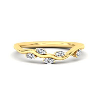 Delicate Vine Wedding Band