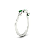 Load image into Gallery viewer, delicate-vine-wedding-emerald-band-in-white-gold-fdens11510bgemgrangle2-nl-wg?v=1757570932
