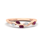 Load image into Gallery viewer, delicate-vine-wedding-pink-sapphire-band-in-rose-gold-fdens11510bgsadrpi-nl-rg?v=1757570932
