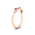 Load image into Gallery viewer, delicate-vine-wedding-pink-sapphire-band-in-rose-gold-fdens11510bgsadrpiangle2-nl-rg?v=1757570932
