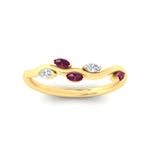 Load image into Gallery viewer, delicate-vine-wedding-pink-sapphire-band-in-yellow-gold-fdens11510bgsadrpiangle5-nl-yg?v=1757570932
