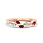 Load image into Gallery viewer, delicate-vine-wedding-ruby-band-in-rose-gold-fdens11510bgrudr-nl-rg?v=1757570932
