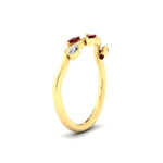 Load image into Gallery viewer, delicate-vine-wedding-ruby-band-in-yellow-gold-fdens11510bgrudrangle2-nl-yg?v=1757570932
