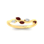 Load image into Gallery viewer, delicate-vine-wedding-ruby-band-in-yellow-gold-fdens11510bgrudrangle5-nl-yg?v=1757570932
