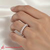 Load image into Gallery viewer, diagonal-diamond-marquise-half-band-in-rose-gold-fd9726b