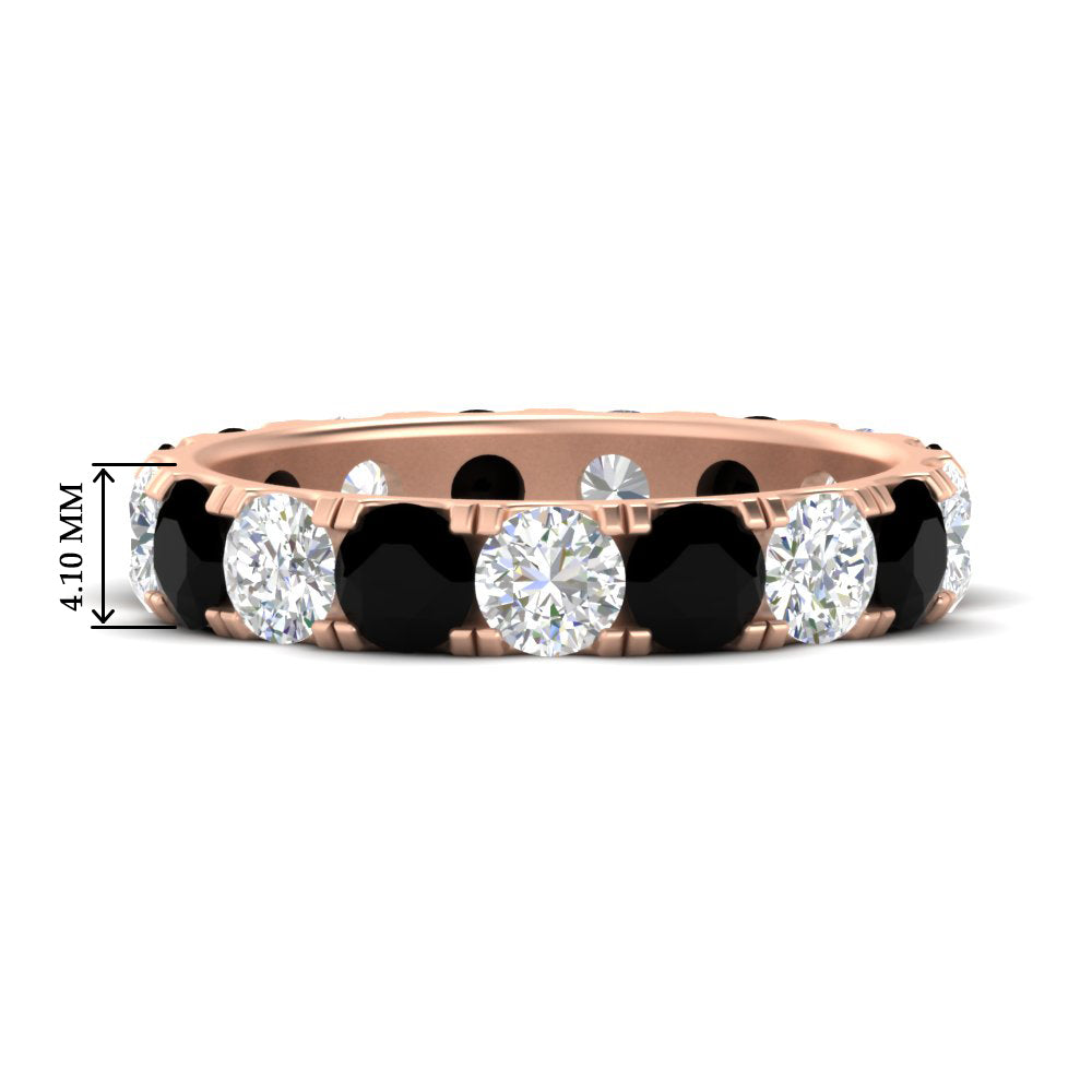 Diamond Double Prong Eternity Wedding Band 3 Carat