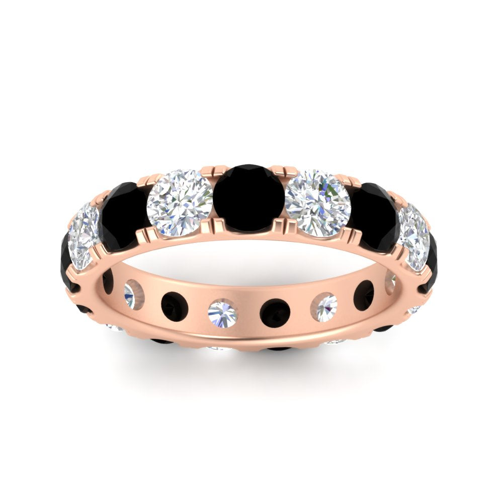 Diamond Double Prong Eternity Wedding Band 3 Carat