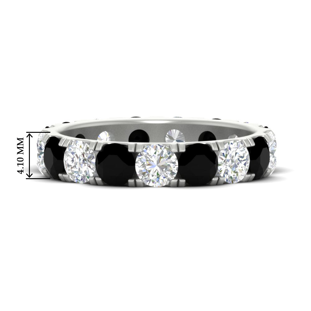 Diamond Double Prong Eternity Wedding Band 3 Carat